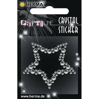 Schmucketikett Crystal 1 Blatt Sticker Star