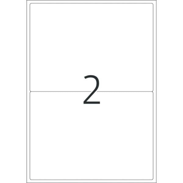 Etiketten weiß 199,6x143,5mm Premium A4 VE=200 Stück-1