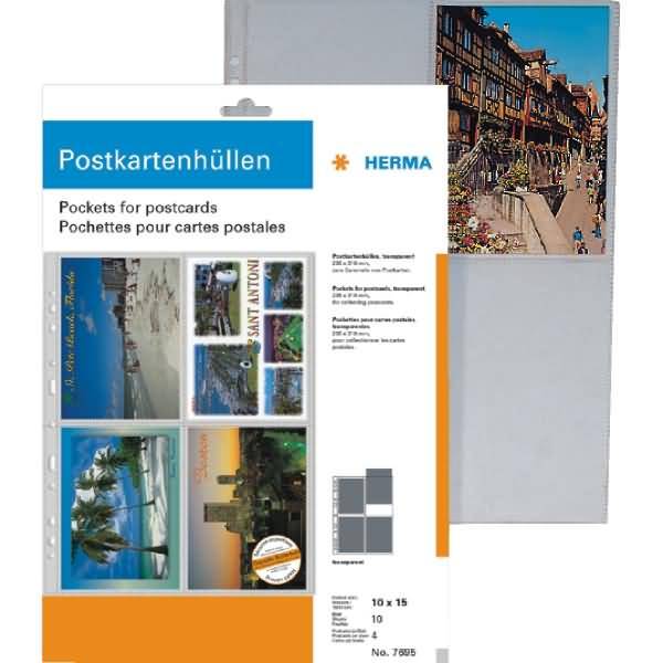 Postkartenhüllen transparenter Folie 10x15cm (WPK) VE=10 Stück-1
