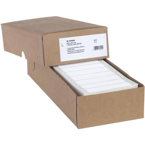 Computeretiketten endlos 88,9x23,0mm 1-bahnig VE=6000 Stück