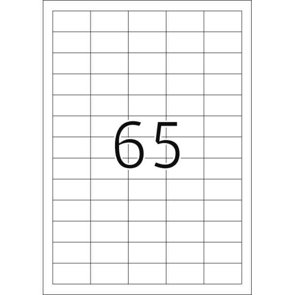 Etiketten weiß 38,1x21,2mm Premium A4 VE=1625 Stück-1