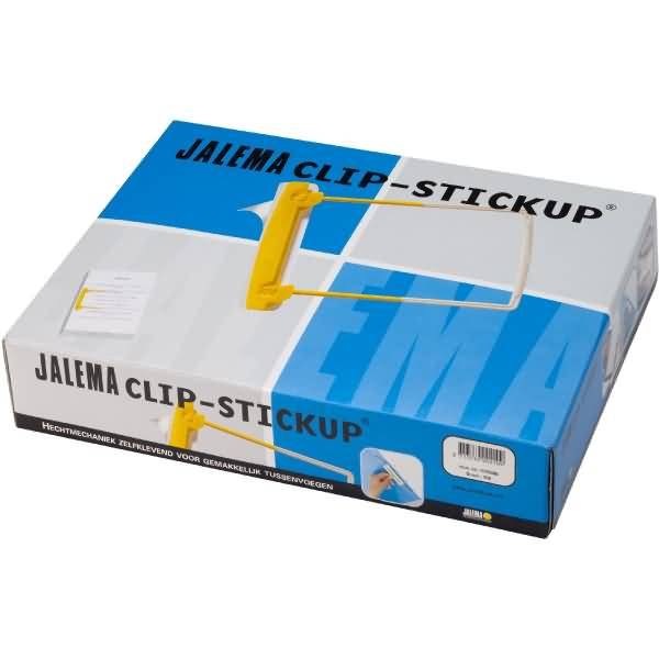 Abheftmechanik JalemaClip-Stickup gelb/weiß VE=100 Stück-0