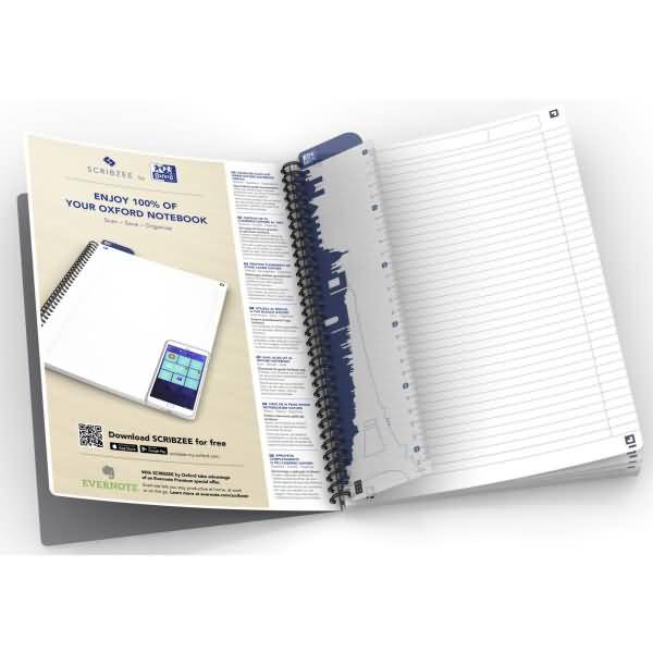 Spiralbuch Smart Black A5 liniert 90 Blatt schwarz-1