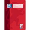 Schulheft A4 5mm kariert beidseitig Rand Lineatur 38 16 Blatt rot