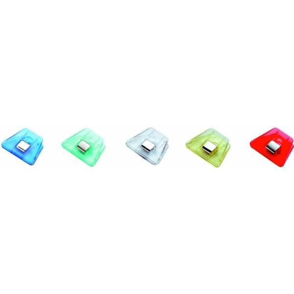 Briefklemmer Multi Clip Signal 2 70x50mm VE=100 Stück Kristallfarben sortiert