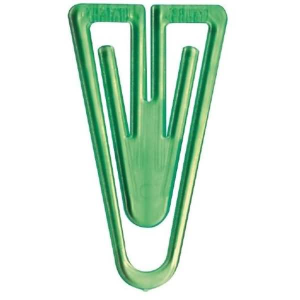 Büroklammern Plastiklips 35mm VE=200 Stück kristallgrün-0