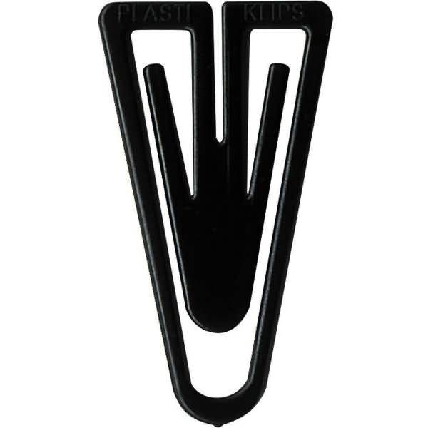 Büroklammern Plastiklips 35mm VE=100 Stück schwarz