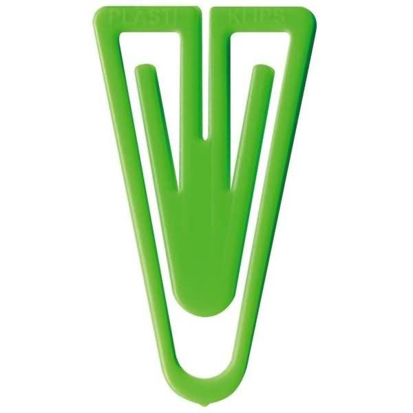 Büroklammern Super Plastiklips 110mm VE=1 Stück hellgrün-0
