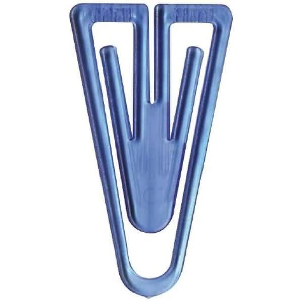 Büroklammern Plastiklips 35mm VE=1000 Stück kristallblau