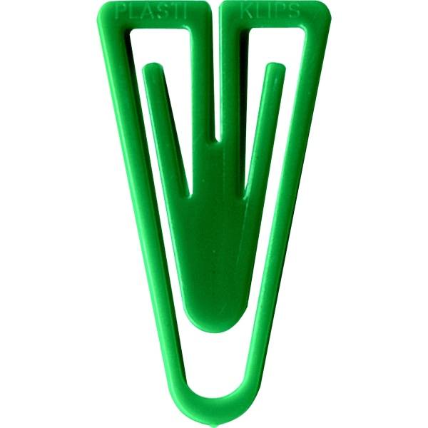 Büroklammer Plastiklips Super 110mm grün
