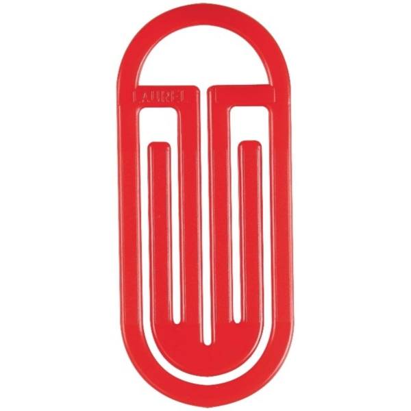 Büroklammer King Klip mit Bogen 100mm rot-0