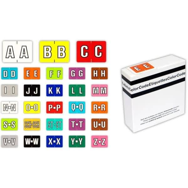 Color Buchstaben-Signale A (Farbsystem Leitz/Elba) weiß VE=250 Stück-0