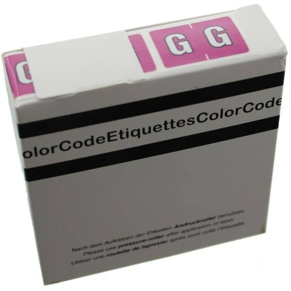 Color Buchstaben-Signale G (Farbsystem Leitz/Elba) lila VE=250 Stück-0