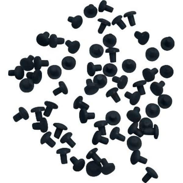 Stecksignale litfax.map Kunststoffsignale rund schwarz VE=50 Stück-0