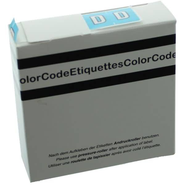 Color Buchstaben-Signale D (Farbsystem Leitz/Elba) hellblau VE=250 Stück-0