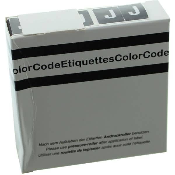 Color Buchstaben-Signale J (Farbsystem Leitz/Elba) schwarz VE=250 Stück-0