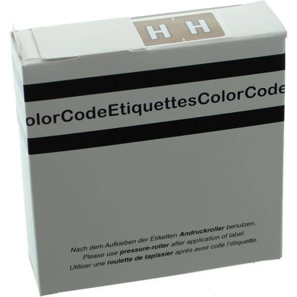 Color Buchstaben-Signale H (Farbsystem Leitz/Elba) braun VE=250 Stück-0