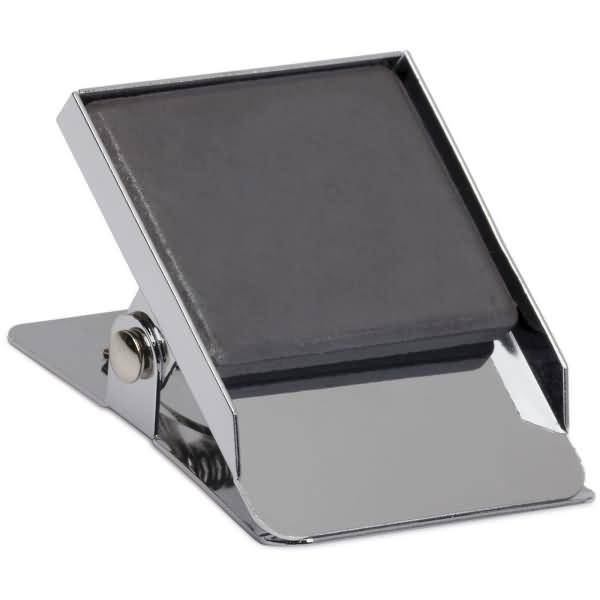 Papier-Klemmer mit Magnet 40mm hellsilber Beutel mit Kopfkarte VE=2 Stück-1