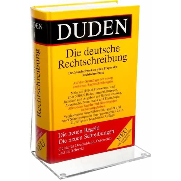 Buchstütze Acryl glasklar VE=2 Stück-1