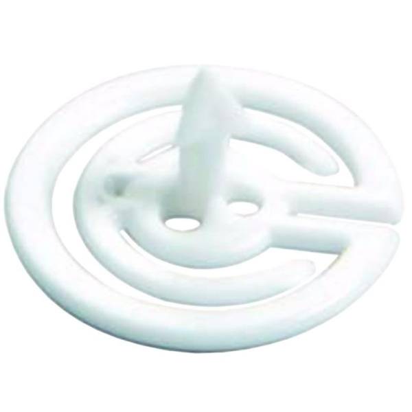 Steckklip Pin Zack Kunststoff 20mm VE=200 Stück weiß