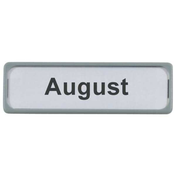 Magnet-Schild 80x25mm Rahmen grau VE=10 Stück-0