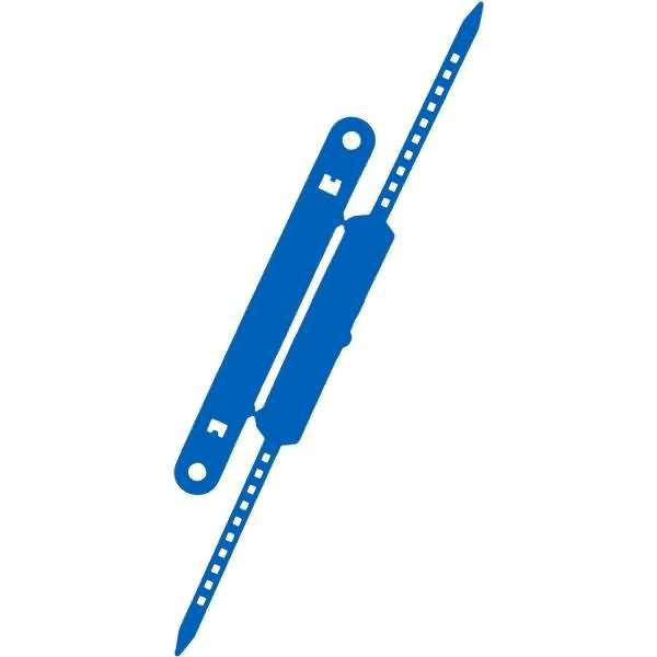 Heftstreifen + Deckschiene VE=100 Stück blau-0