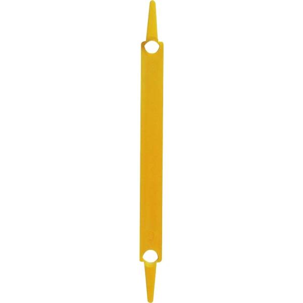 Heftstreifen 80mm Kunststoff VE=100 Stück gelb
