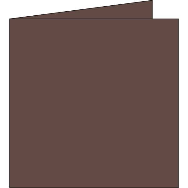 Doppelkarte Pollen 135x135mm 210g VE=25 Stück braun