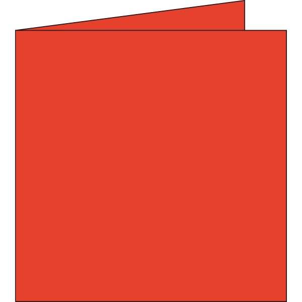 Doppelkarte Pollen 135x135mm 210g VE=25 Stück korallenrot