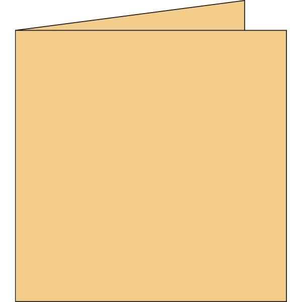Doppelkarte Pollen 135x135mm 210g VE=25 Stück karamel