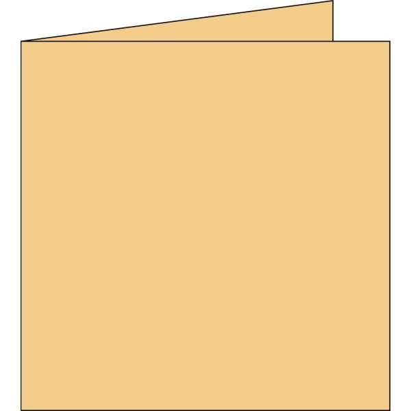 Doppelkarte Pollen 135x135mm 210g VE=25 Stück karamel-0