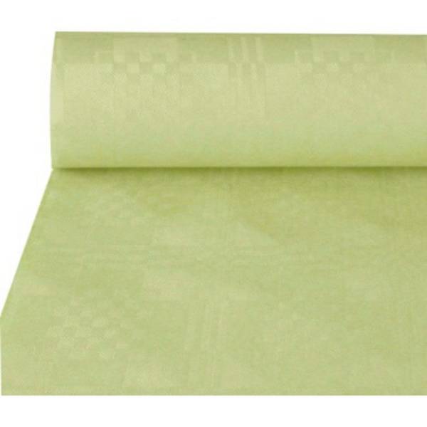 Papiertischtuch mit Damastprägung 50 m x 1 m creme