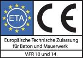 Symbolbild für Multifunktionsrahmendübel MFR SB 14-230 TX Senkbund m.Torxschraube ETA