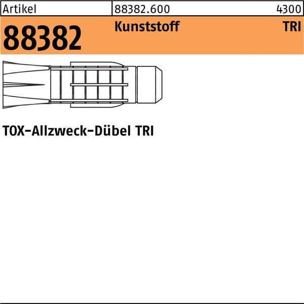 Dübel R 88382 FormTri 6x 36/5,0 Ku. 100 Stück TOX