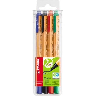 Feinschreiber GREENpoint 0,8mm sortiert 4 St./Pack. - Artikel: 303217099