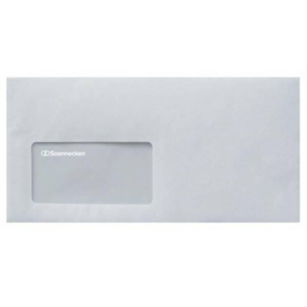 Soennecken Briefhülle1305 DIN lang 80g mF hk hf weiß 1.000 St./Pack.