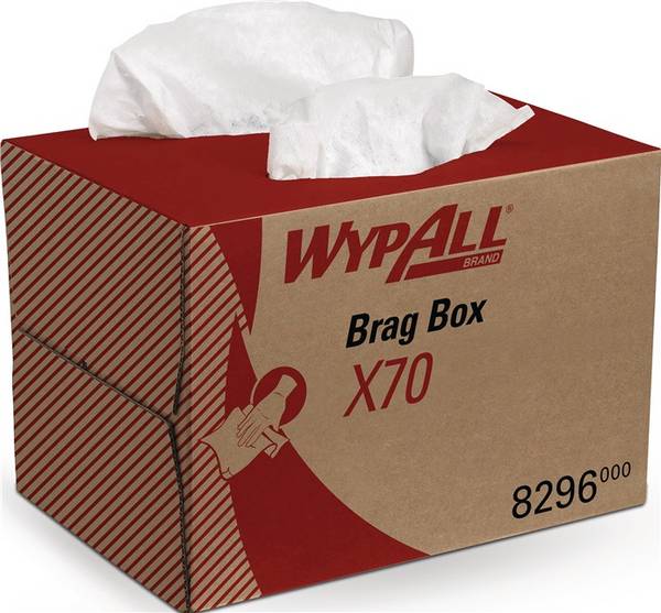 Wischtuch WypAll® X70 8296 L.ca.426 mmxB.ca.282mm weiß 1-lagig Box WYPALL