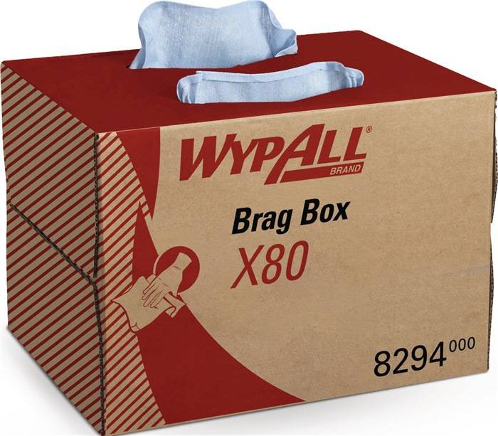 Wischtuch WypAll® X80 8294 L.ca.427 mmxB.ca.282mm blau 1-lagig Box WYPALL-0