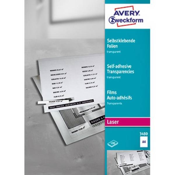 Laserfolie 210x297mm transparent 100 St./Pack. - Artikel: 157011400