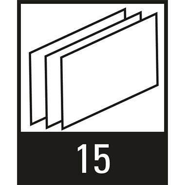 Symbolbild für Hängebox DIN A4 max. 15Mappen schwarz/chrom