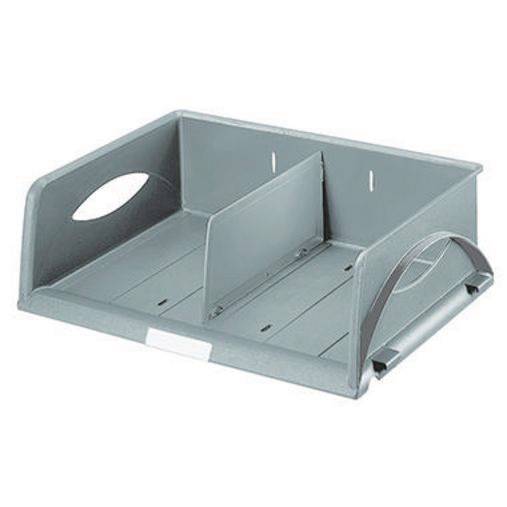 Leitz Briefablage Sorty 52300085 DIN A4/C4 quer PS grau-0