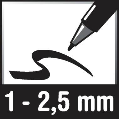 Symbolbild für Folienstift Lumocolor 1-2,5mm non-permanent rt