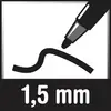 Symbolbild für Permanentmarker Lumocolor duo 0,6mm/1,5mm blau