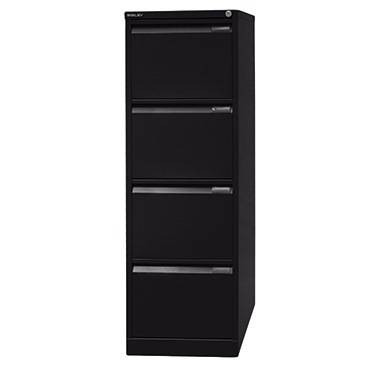 BISLEY Hängeregistraturschank, 1-bahnig, 4 Schubladen, schwarz-0
