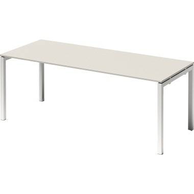 Bisley Schreibtisch DUF2008GW396 U 2000x740x800mm ws/gr.ws-0