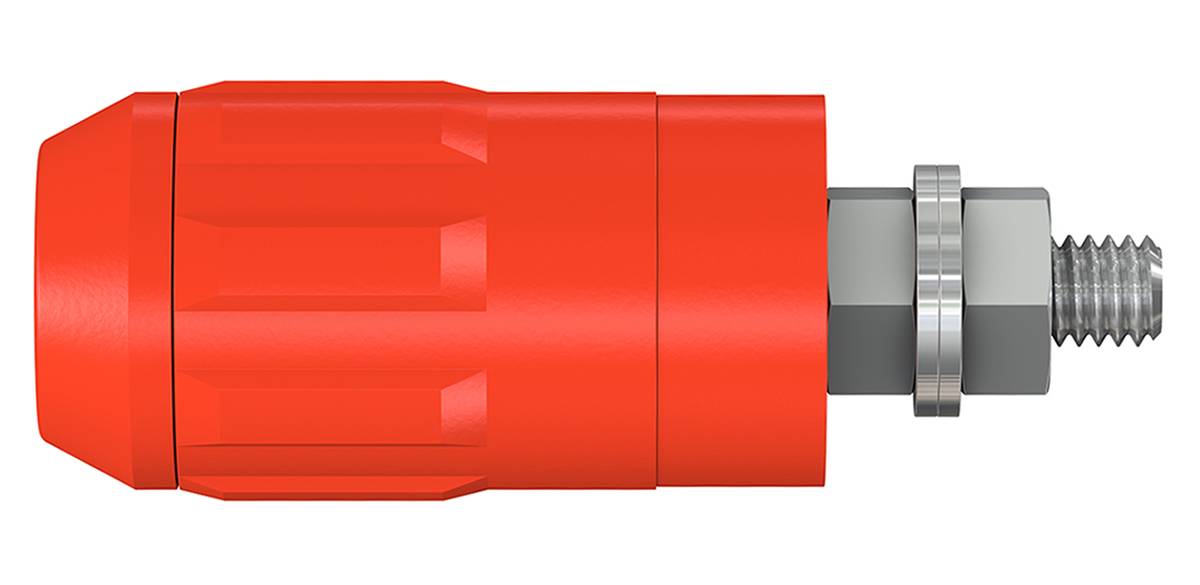 Stäubli XUB-G Laborbuchse Buchse, Einbau vertikal Stift-Ø: 4 mm Rot 1 St.-1