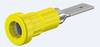 Stäubli 4 mm Bananenbuchse Gelb, Kontakt vernickelt, 30 V, 60V dc / 25A Press Fit