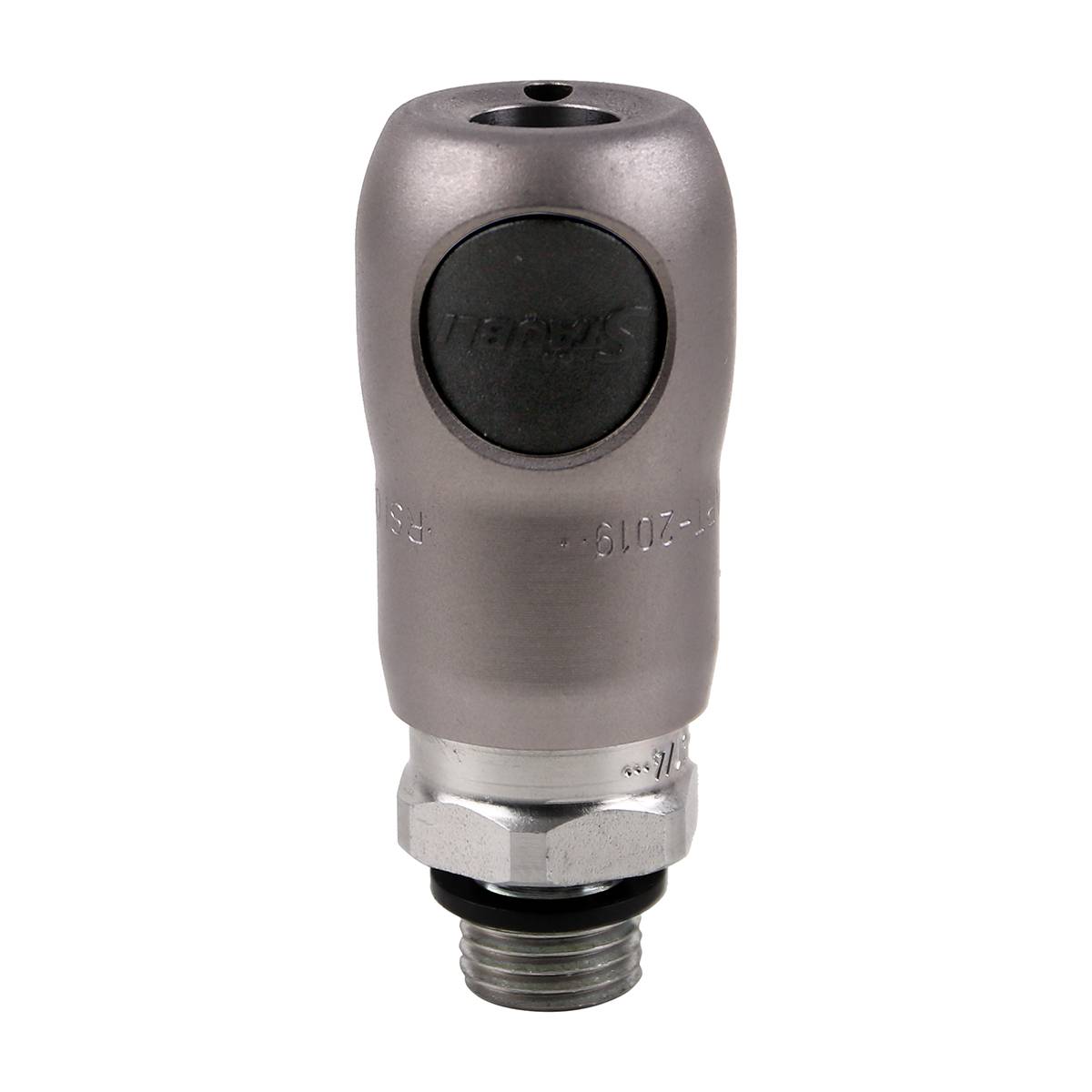 Staubli Sicherheits-Schnellkupplung Edelstahl, G1/4 Stecker, Mit Gewinde ISO C6-0