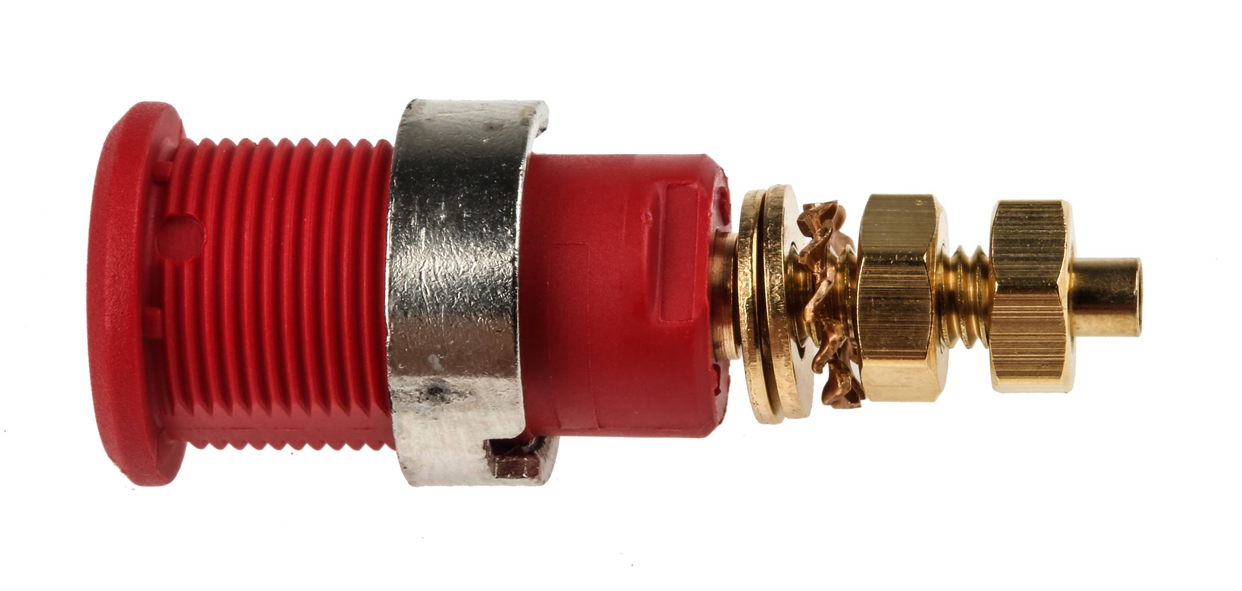 Stäubli SLB4-G Sicherheits-Laborbuchse Buchse, Einbau Stift-Ø: 4 mm Rot 1 St. Piece-1