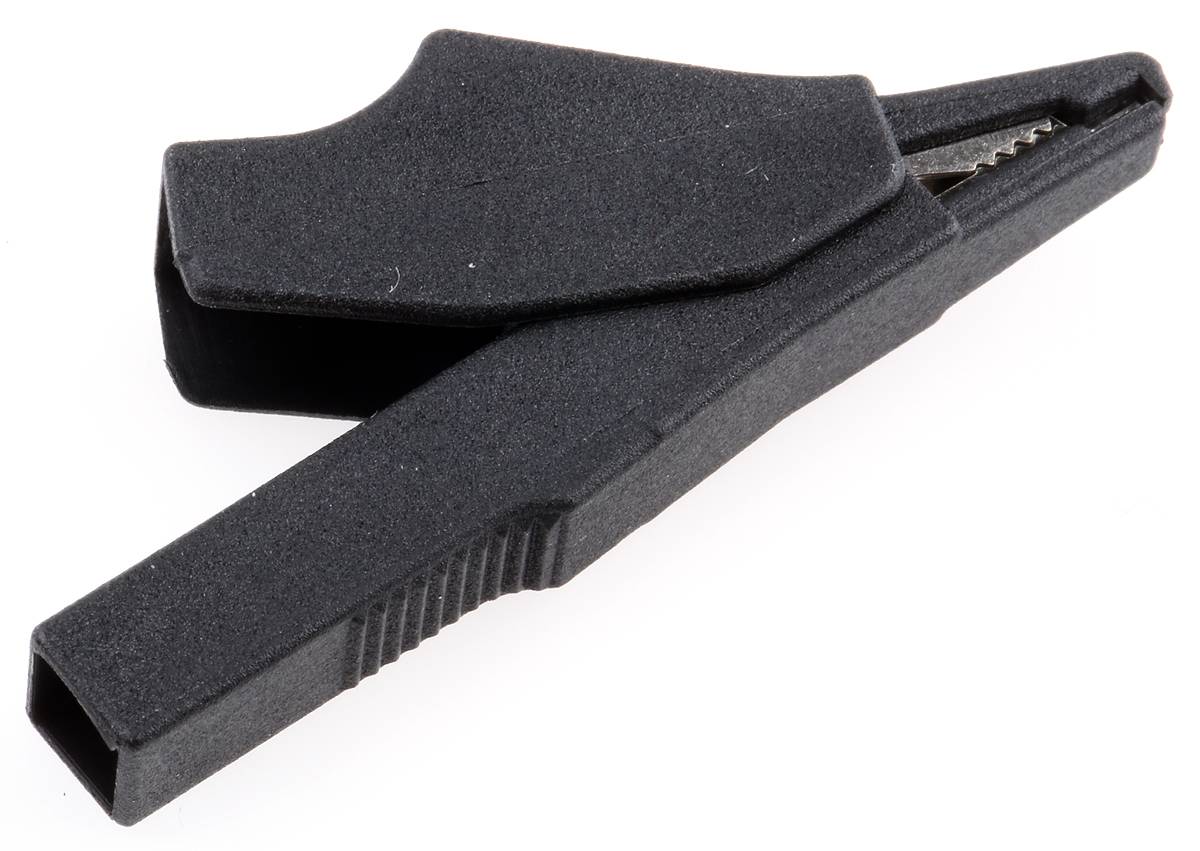 Stäubli SKK-200 SW Sicherheits-Abgreifklemme Steckanschluss 2 mm CAT III 600 V Schwarz-1